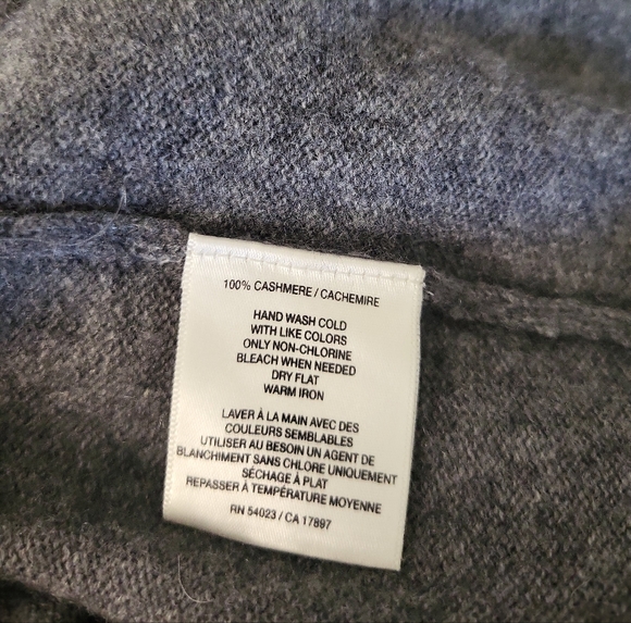 Gray Cashmere Hooded Sweater Tunic - Picture 5 of 5